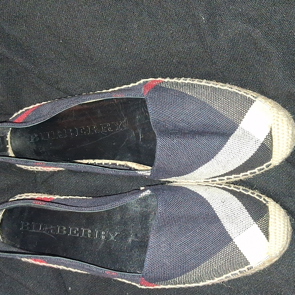 Burberry Multicolor House Check Canvas Espadrille Flats Size 40.5 Womens - Picture 15 of 15